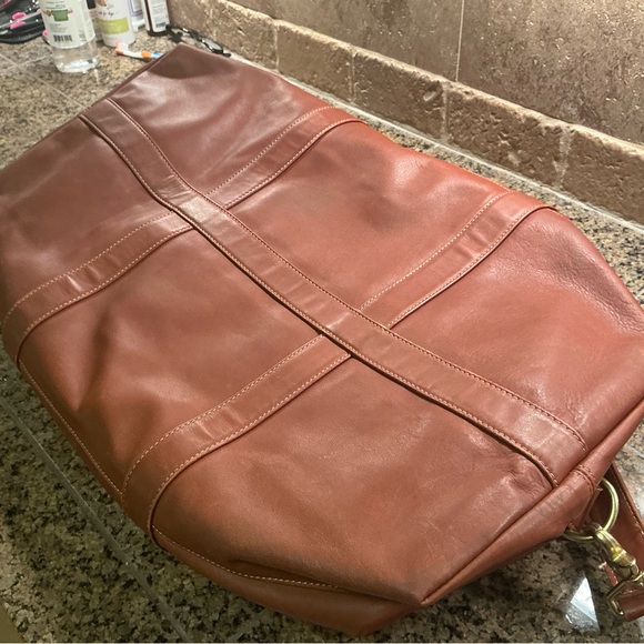 COACH Brown Leather Travel Bag - Picture 3 of 13